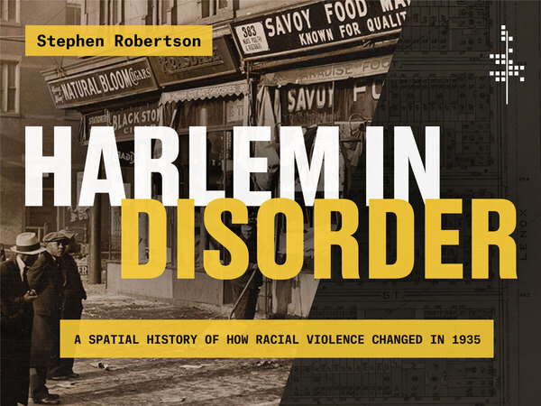 Cover of Harlem in Disorder by Stephen Robertson