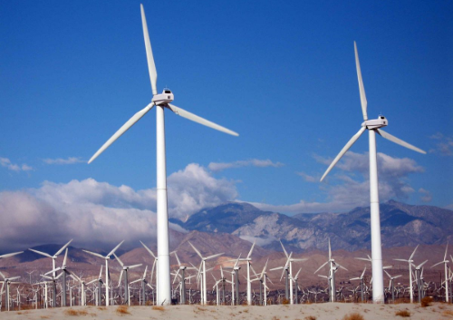 Wind turbine farm