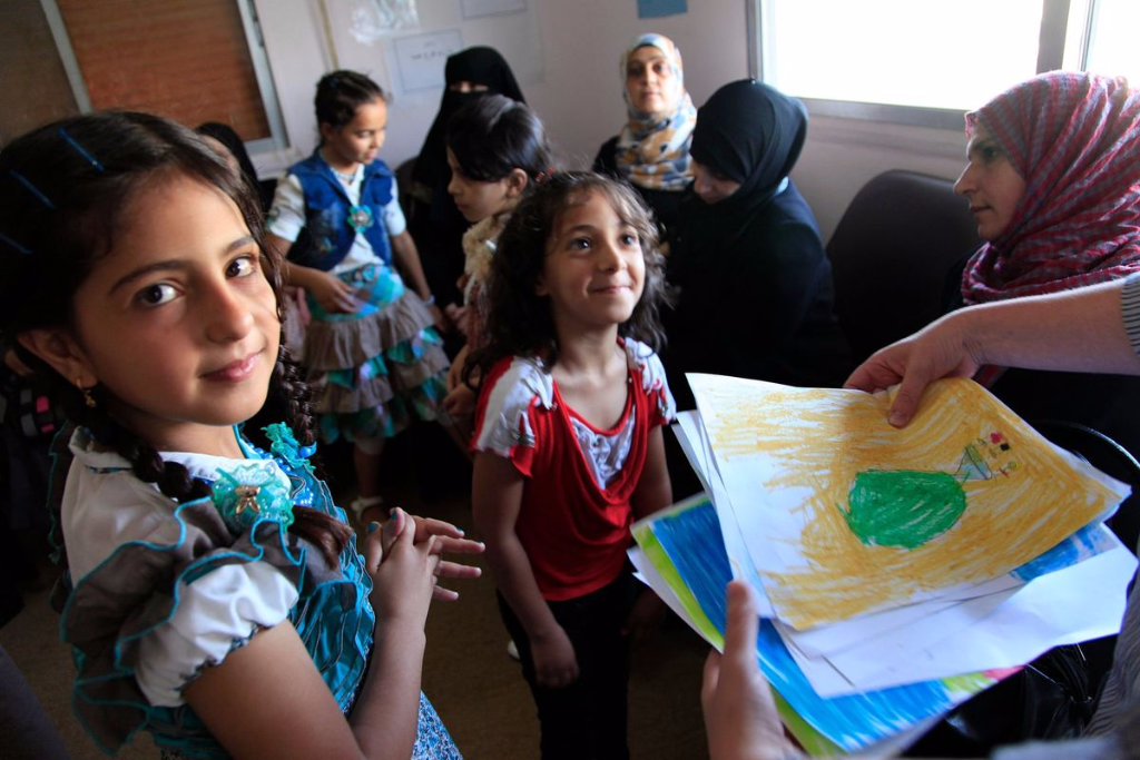 Refugee children from Syria