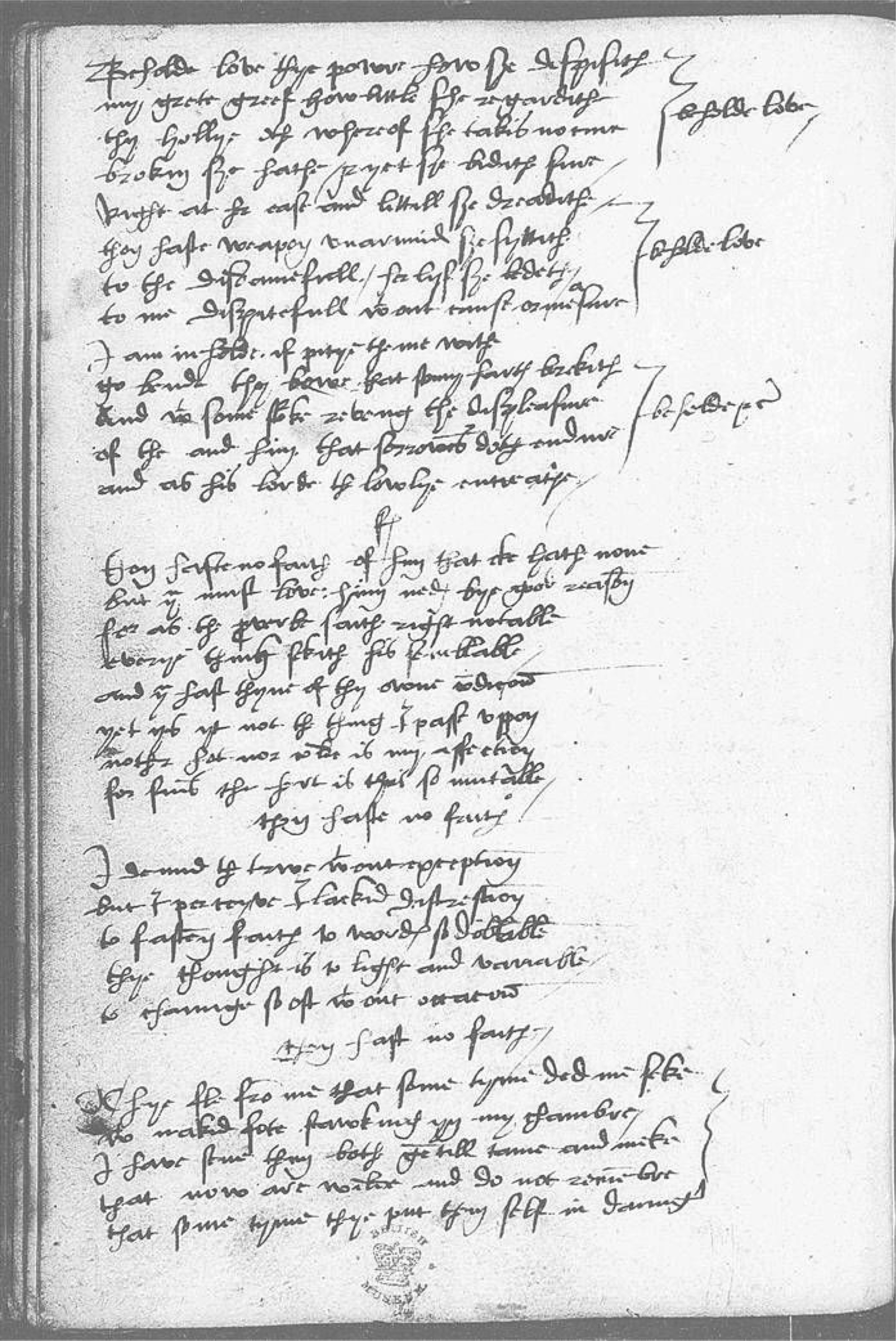 The Devonshire Manuscript facsimile 69v